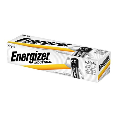 Батарейка алкалиновая Energizer Industrial 6LR61 9V (12 шт, EAN 7638900361094)