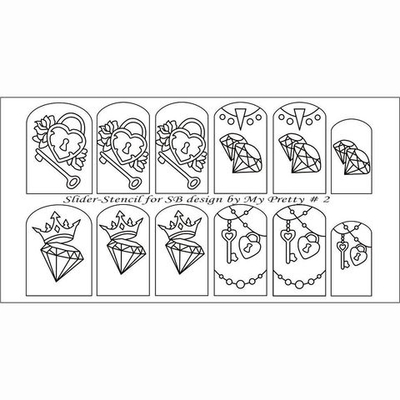 Слайдер трафарет для дизайна "Sweet Bloom" (Свит Блюм) # 2