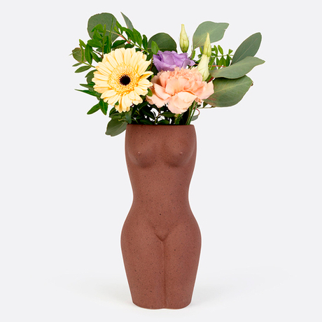 Ваза для цветов 23см Doiy Body Black