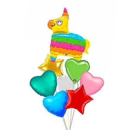 Фонтан воздушных шаров "Веселая лама"