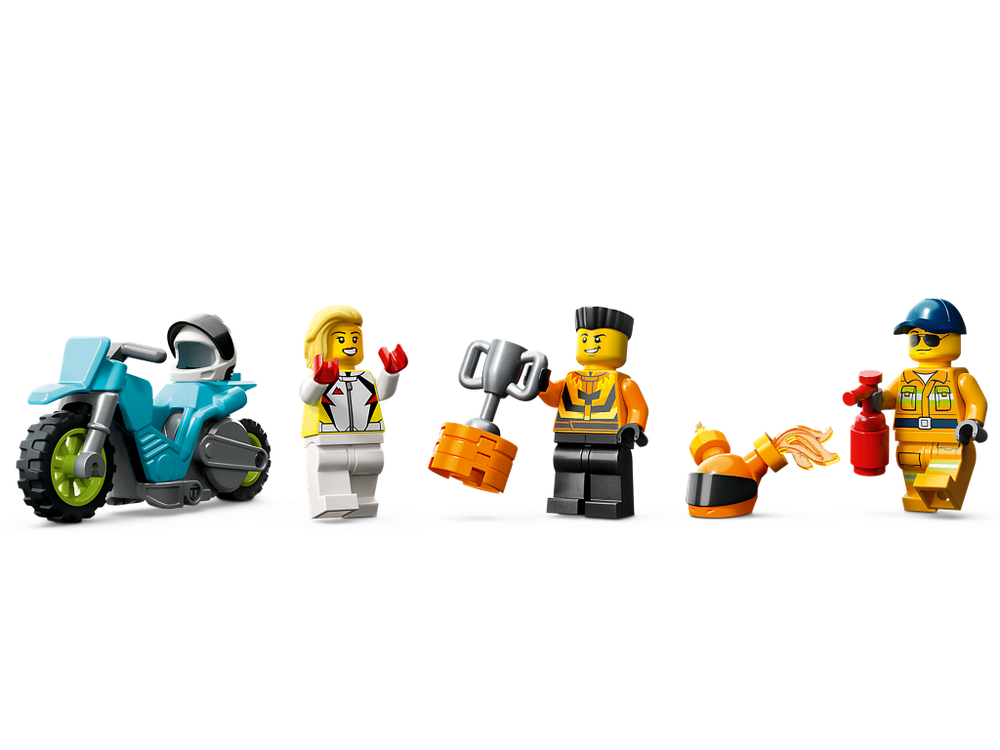 Конструктор лего City Stunt Truck and Ring of Fire 60357