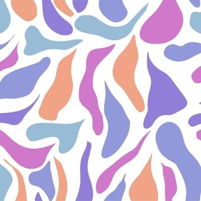 Абстрактные пятна, формы на белом