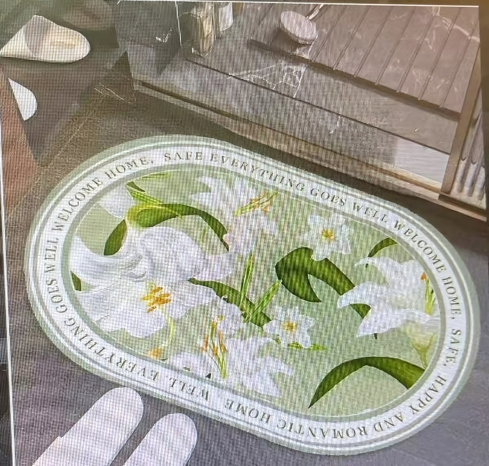 Коврик для ванной 38*58"Лилии»