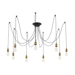 Citilux Эдисон CL451091 Люстра паук Венге Бронза