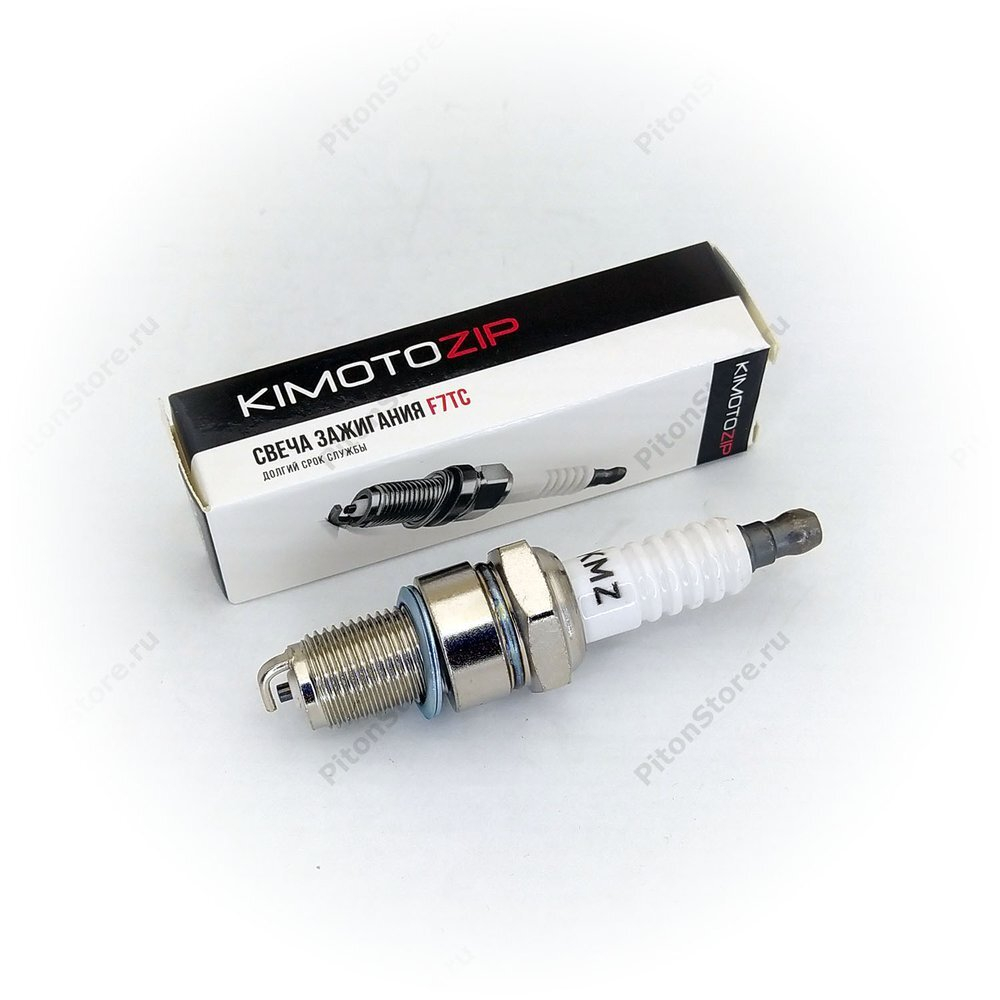 Свеча зажигания F7TC (M14-1.25-мм, L:80/17-мм, ключ:21, длинная юбка) [Kimoto]