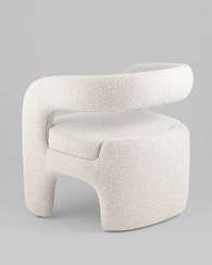 Лаунж-кресло Boon, жемчужное букле