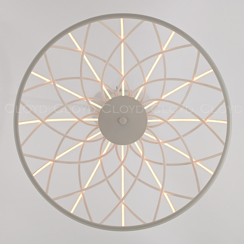 Люстра Cloyd COCKLICO C1 / Ø50 см - белый - белый (арт.11411)