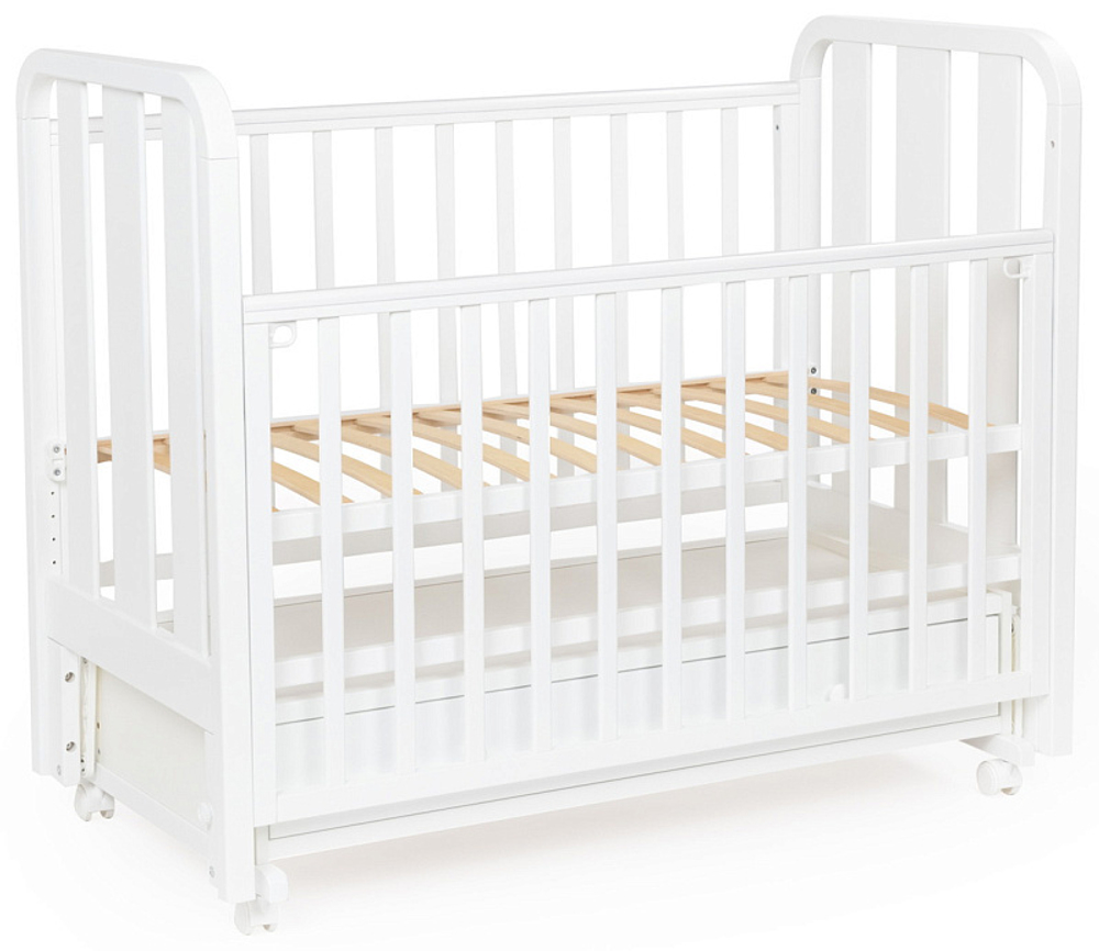 Детская кроватка Bebizaro Heirloom маятник универсальный с ящиком BZHMMUYA/01/WH White