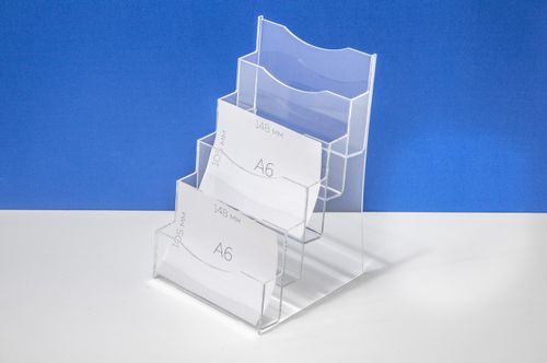 Буклетница настольная А6 5-ти ярусная горизонтальная