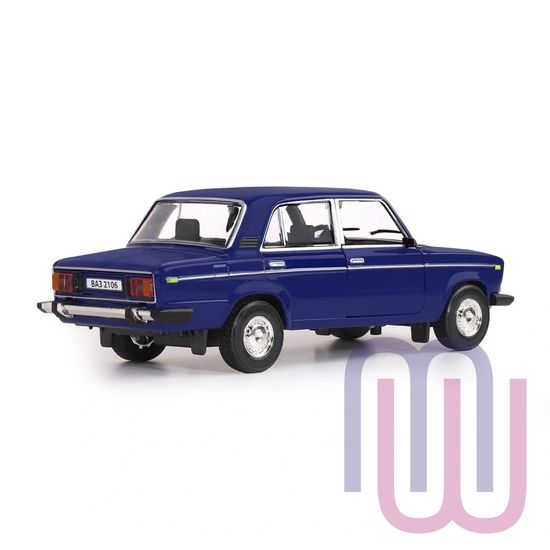 Модель машины  ТМ АВТОПАНОРАМА 1/22 ВАЗ 2106, синий (свет, звук) JB1200165