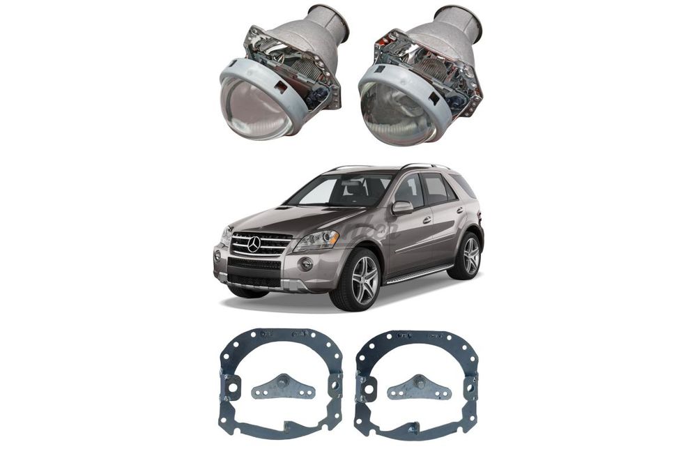 Готовый комплект для замены штатных линз Mercedes-Benz ML W164 2005-2011 Hella 2 AFS