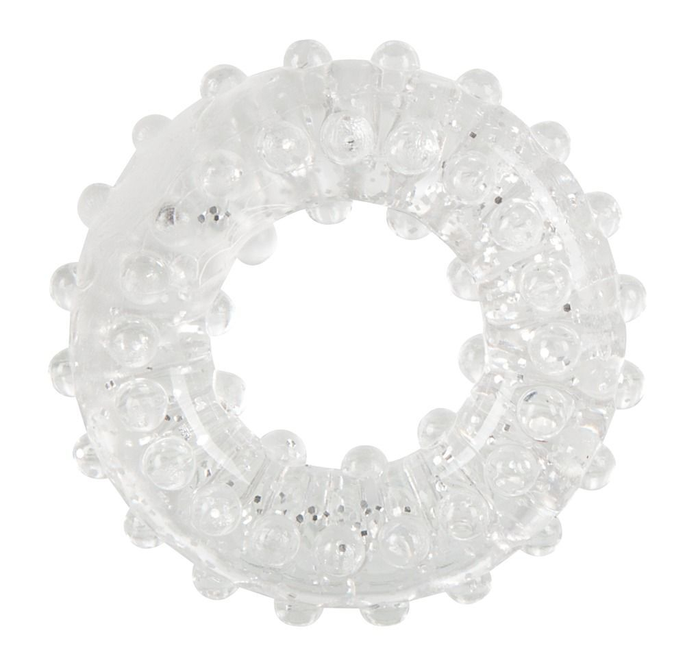 Набор из трех толстых эрекционных колец с шипами (Цвет: прозрачный)