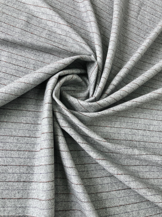 Костюмная принт полоска/елочка, серый светлы, вискоза