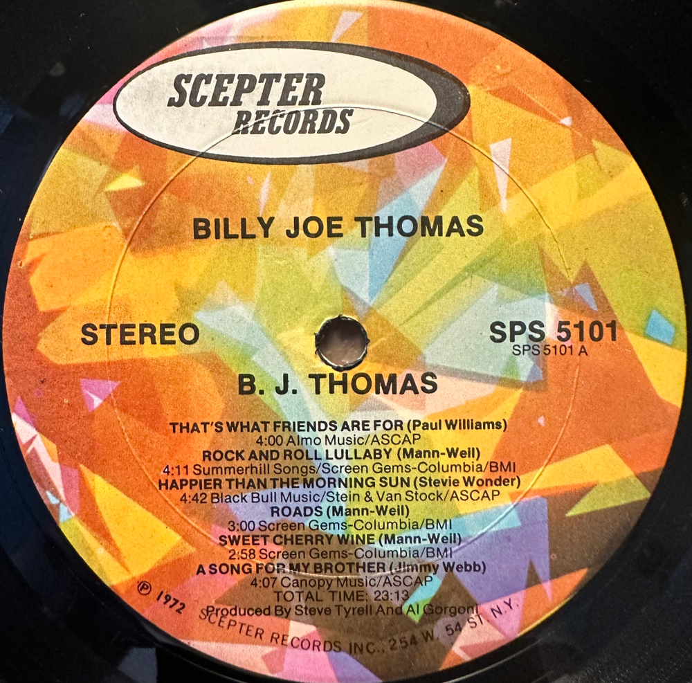 Billy Joe Thomas - Billy Joe Thomas (США 1972г.)