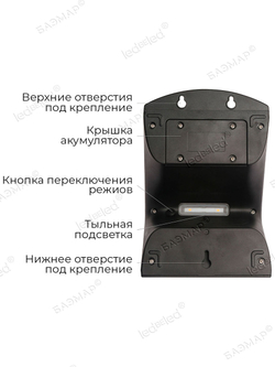 Уличный светильник на солнечной батарее с датчиком движения и света ledBEled 4W 500LM, настенный светодиодный фонарь