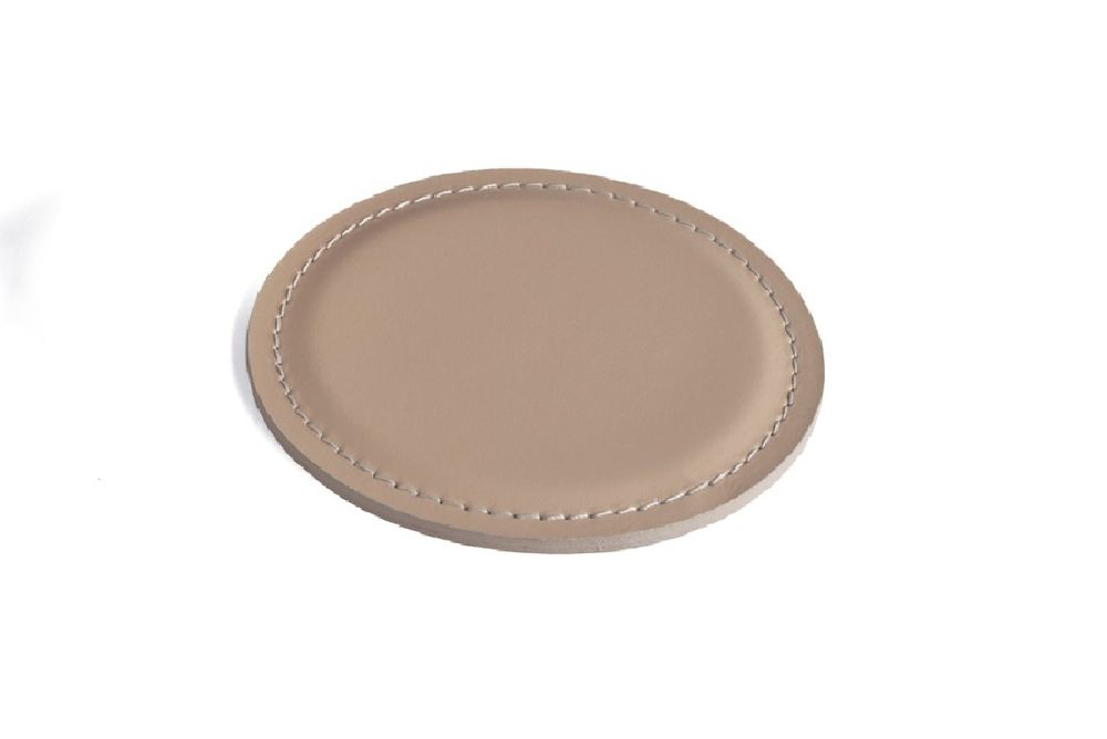 Костер из кожи - подставка для чашки цвет CAFE LATTE (какао)