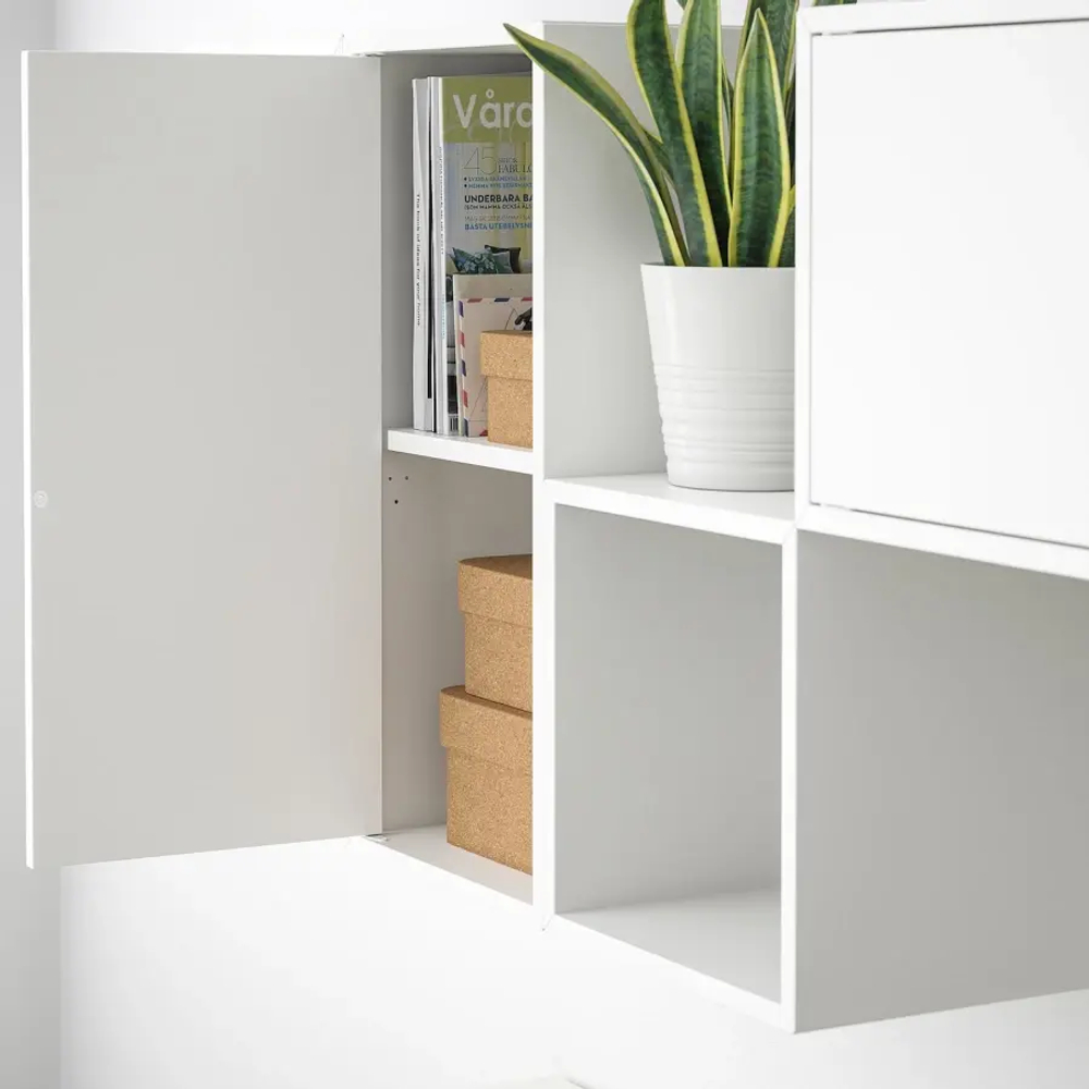 Комбинация навесных шкафов - IKEA EKET, 175x35x70 см, белый, ЭКЕТ ИКЕА