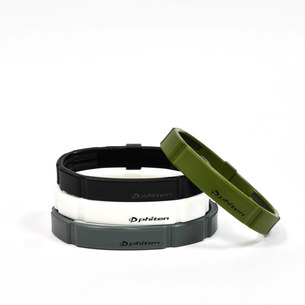 Браслет PHITEN METAX MODULUS BRACELET оливковый