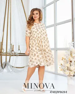 Платье 8620-8-молоко Minova