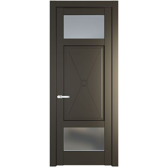 Фото межкомнатной двери эмаль Profil Doors 1.3.2PM перламутр бронза стекло матовое
