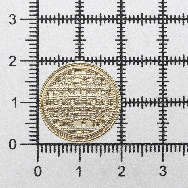 Пуговицы металл на ножке 32L=20 мм, Gold (золотой), 10 шт, MP06