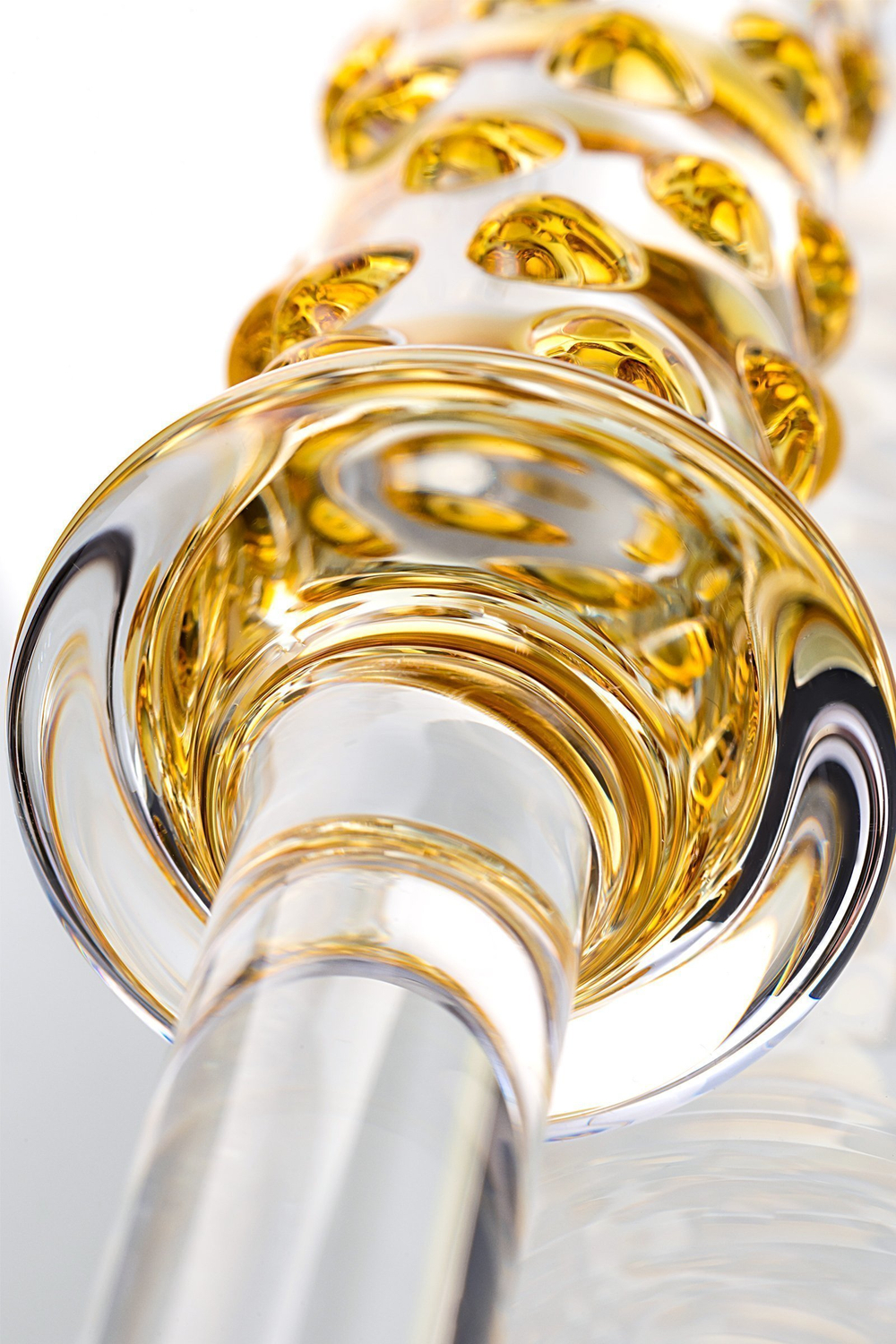 Двусторонний фаллоимитатор Sexus Glass, стекло, прозрачный, 25 см