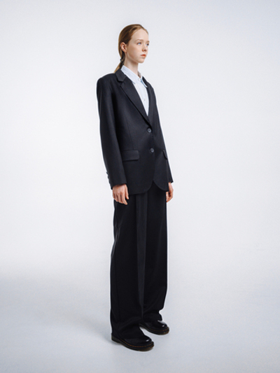 Oversized wool jacket