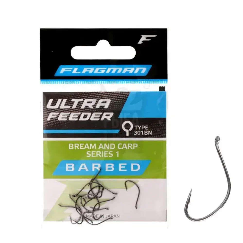 Крючок фидерный Flagman Ultra Feeder Barbed №8-14