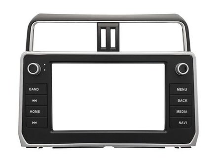 Комплект рамки с разъёмами 9"+can Toyota Prado 150 2017-2022 с кнопками - Car-Smart 7109F2