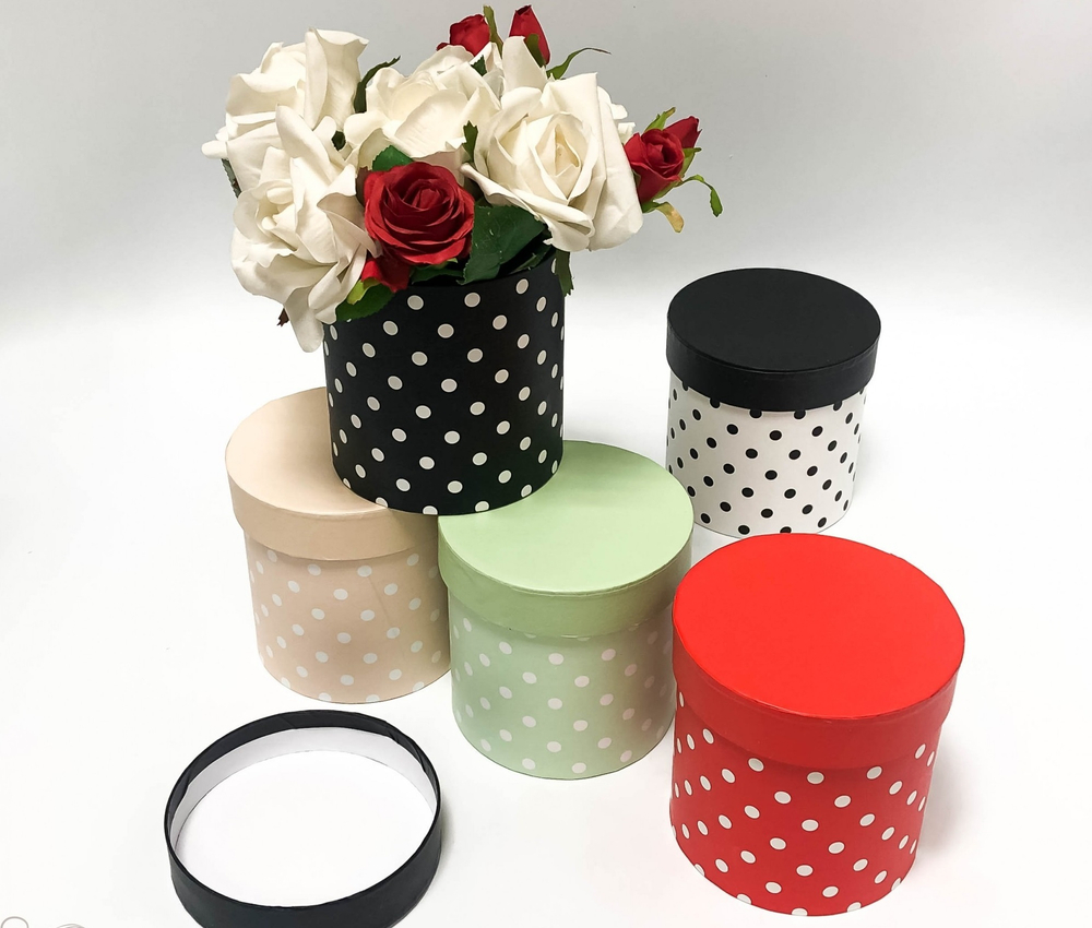 Коробка КРУГ ГОРОХ