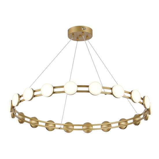 SL6610.203.20 Светильник подвесной ST-Luce золотистый/белый LED 1*40W 4000K MONRO