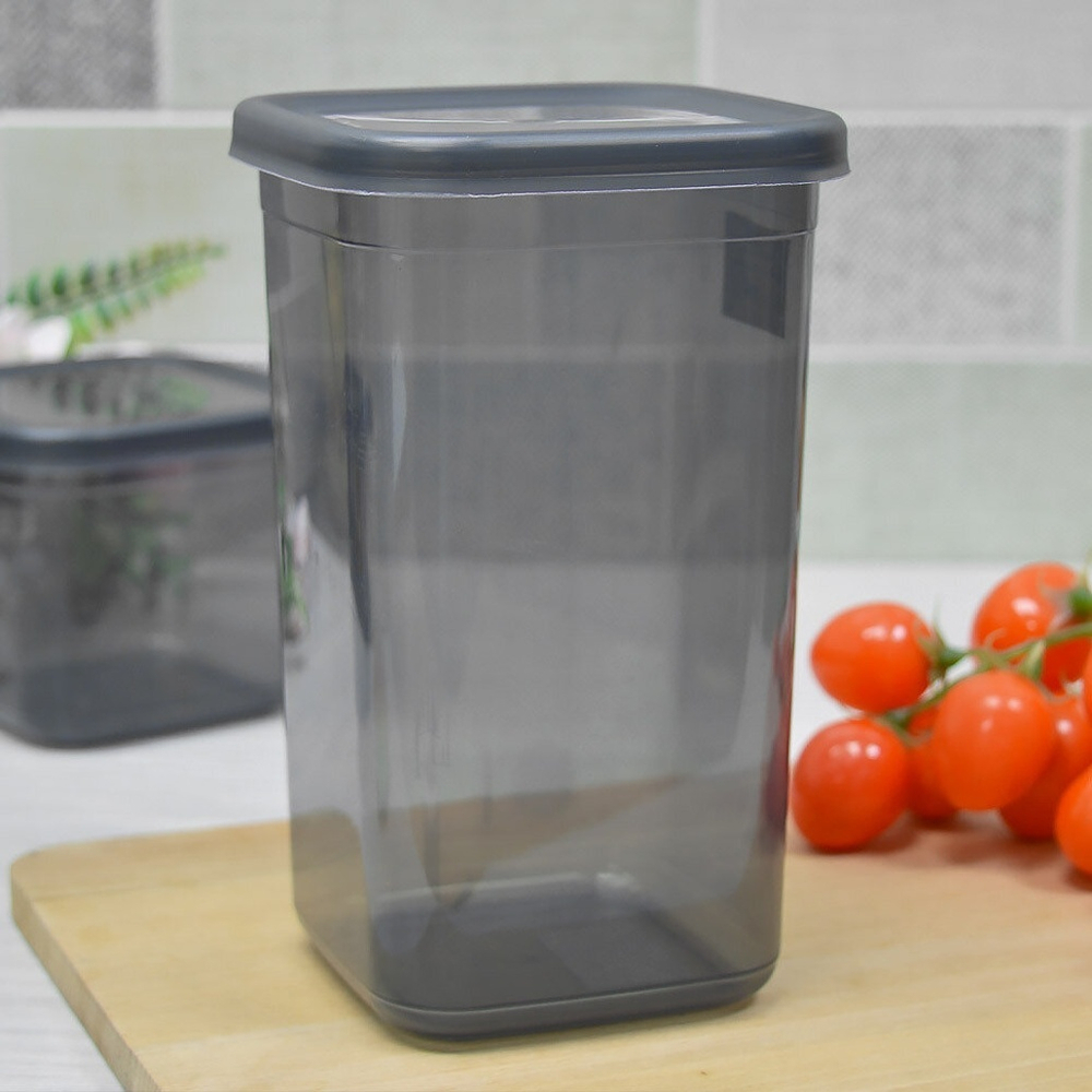 Емкость для сыпучих продуктов 1,4л, серый