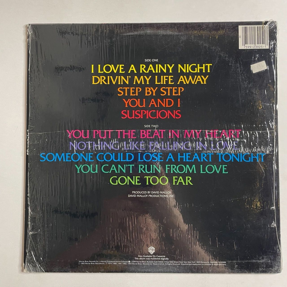 Винтажная виниловая пластинка LP Eddie Rabbitt Greatest Hits Vol. II (USA 1983)