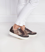 Кожаные кроссовки ancona 4g Guess - коричневый(FM8ANG LEA12)