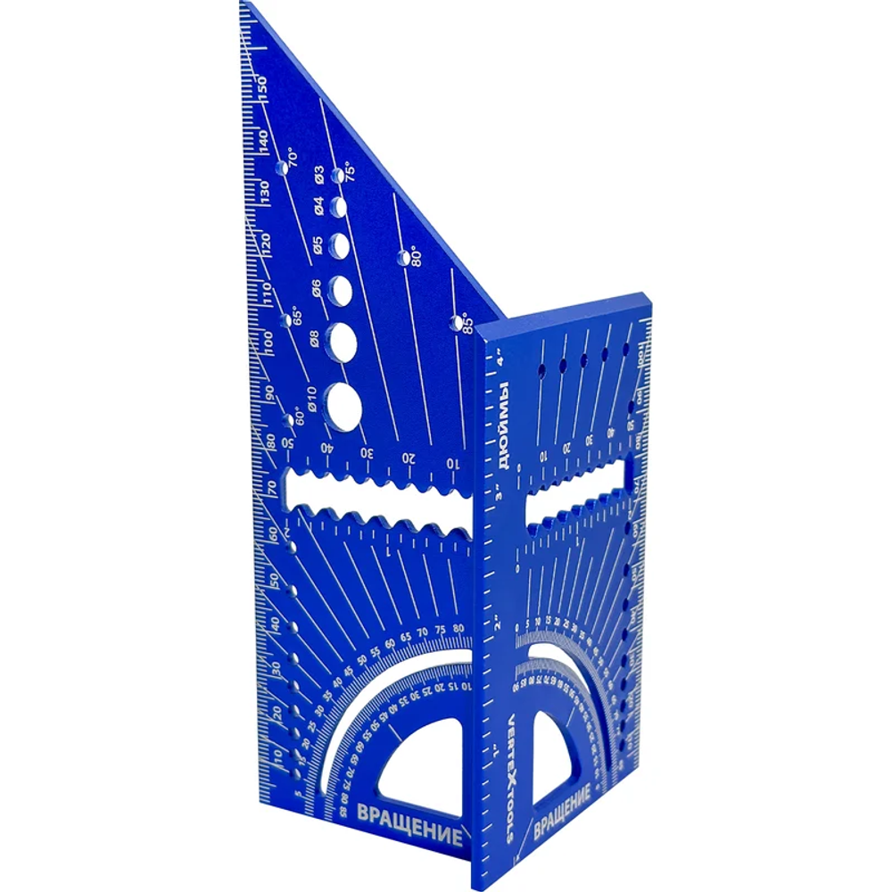 УГОЛЬНИК РАЗМЕТОЧНЫЙ МНОГОФУНКЦИОНАЛЬНЫЙ 3D 7в1 VERTEXTOOLS