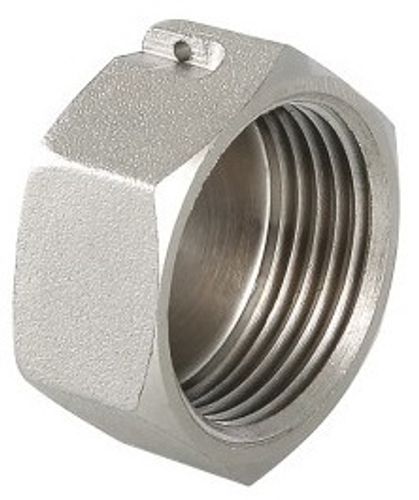 Заглушка Valtec 3/4" ВР с внутренней резьбой с ушком для пломбировки латунь никел. VTr.603.N.0005