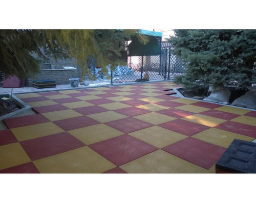 Резиновая плитка Городок 500x500 мм, 10/20/30/40мм