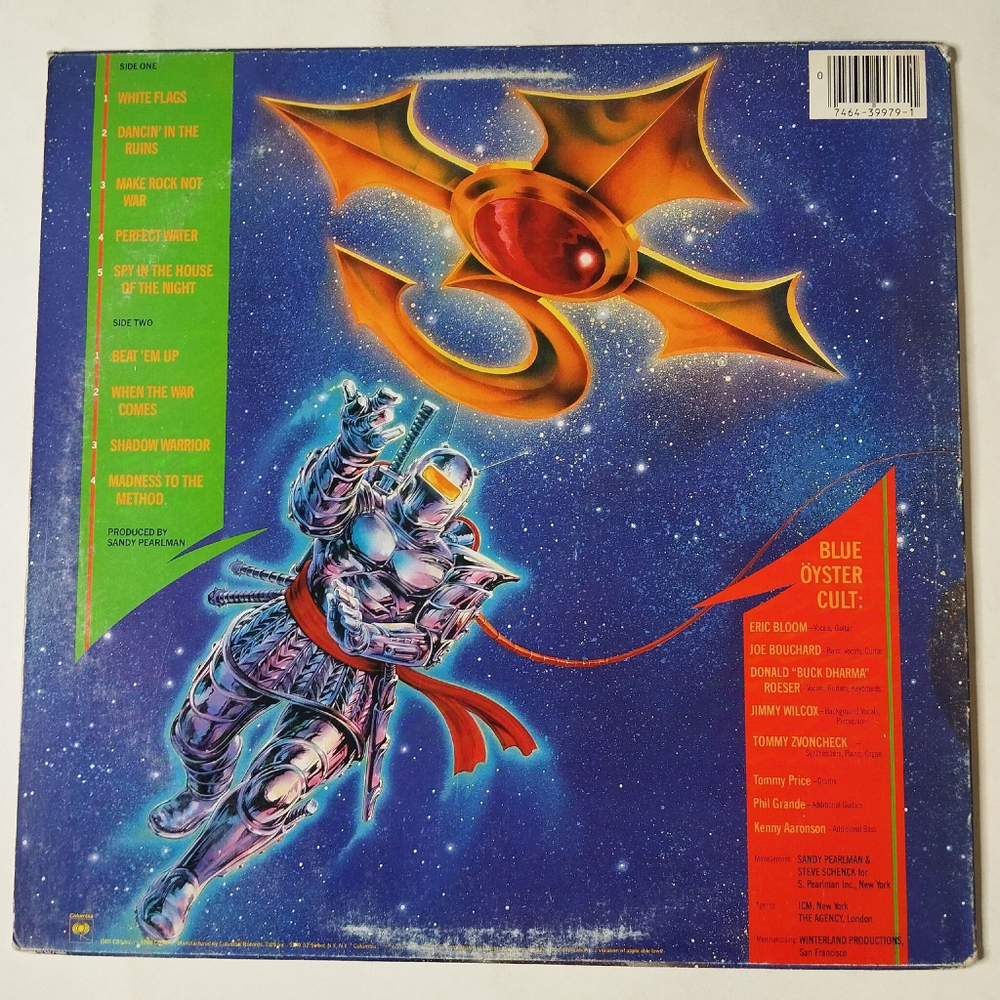 Винтажная виниловая пластинка LP Blue Oyster Cult Club Ninja (USA 1986)