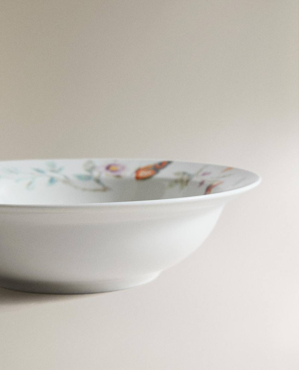 Zara Home тарелка из фарфора, цвет бежевый, 18 см