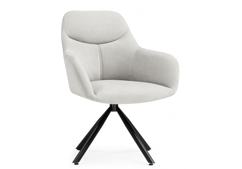 Стул на металлокаркасе Woodville Бартон 2 ткань мадера 2, черный матовый, ножки черные