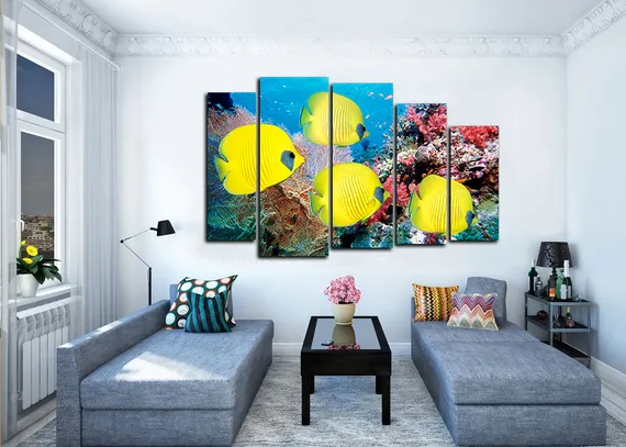 Модульная картина"Веерные Горгонарии"