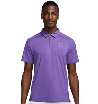 Мужское теннисное поло Nike Court Advantage Dri-Fit - action grape/white