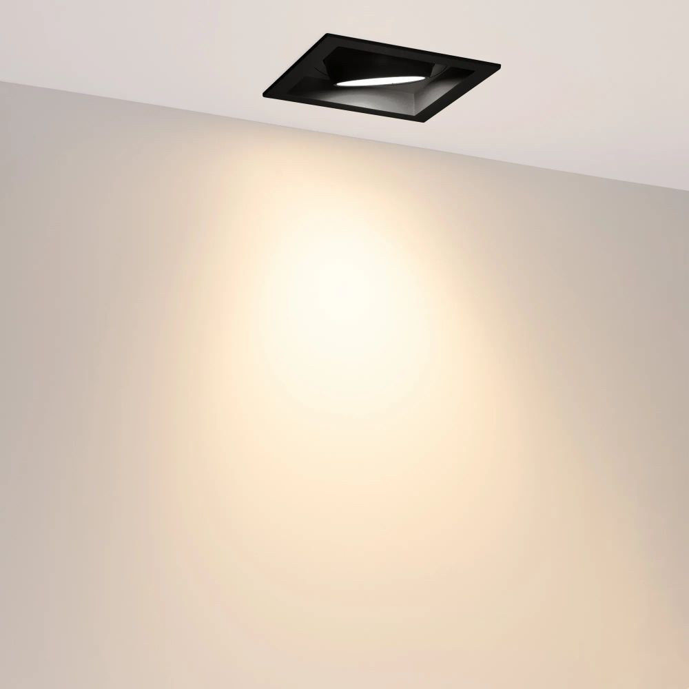 Светильник MS-VORTEX-BUILT-S140x140-30W Warm3000 (BK-BK, 50 deg, 230V) (Arlight, IP20 Металл, 5 лет) 057956