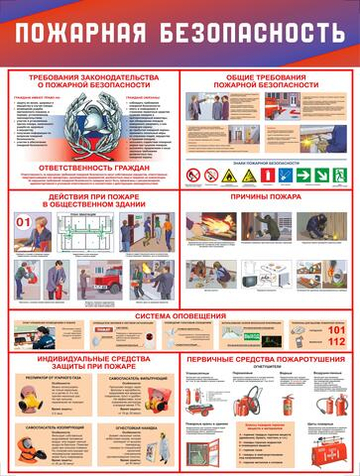 Информационный стенд "Пожарная безопасность"