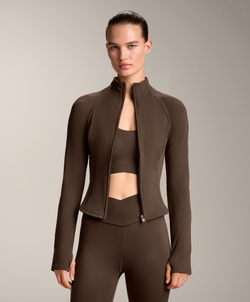 Oysho Легкая и теплая высокотехнологичная куртка, темно-коричневый