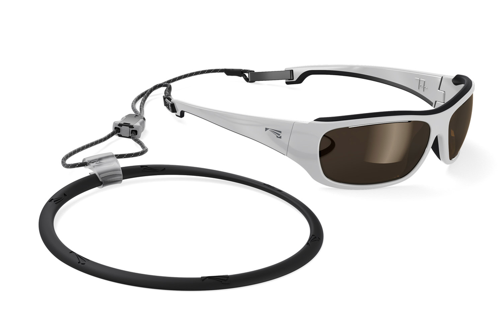Спортивные очки LiP Tide / Stone White - Black / PC Polarized / Levante Series Chroma Brown
