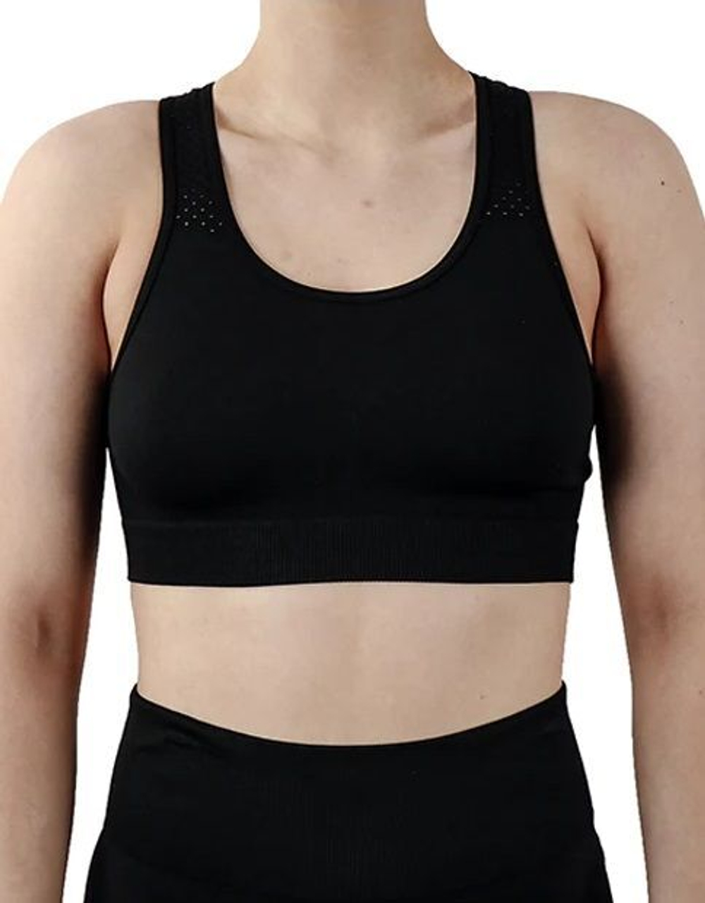 Кроп-топ для отдыха и спорта (Размер: 2X) (Цвет: черный)