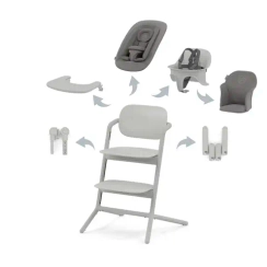 Стульчик Cybex Lemo 4-in-1 Set Suede Grey