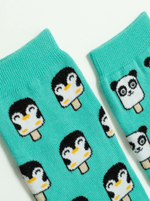 CONTE Хлопковые носки HAPPY c рисунками "panda & penguin"