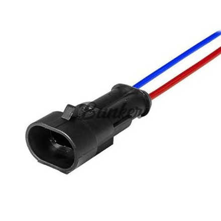 Разъем соединит. проводки 2 конт. (мама) герметичный